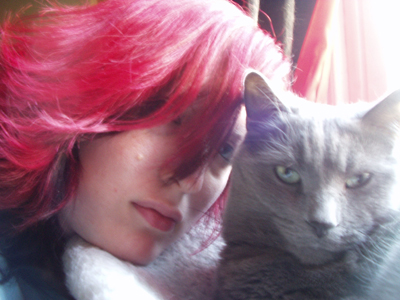 Me and Reggie cat! - Me and my beautiful Reggie Cat.