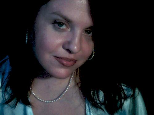 Angela - Just a photo of me at my computer one night