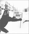 Putting up 'car here' signs! - car here sign