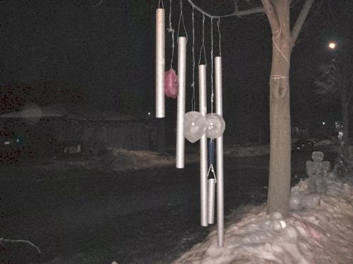 Cool piece of artwork - Ice sculpture and wind chime Cool piece of artwork - Ice sculpture and wind chime