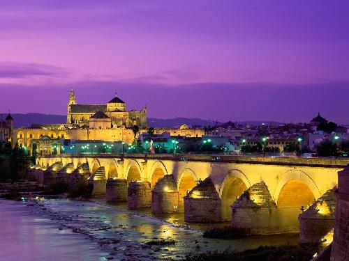 bridge - Roman Bridge, Guadalquivir River, Cordoba, Spain