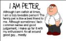 Peter  - Family guys character peter griffin