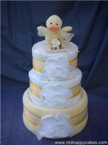 Three Tier Nappie Cake - Without the luxury of the expensive one.