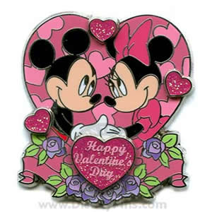 Valentine's Day - Mickey and MInnie celebrated hearts day