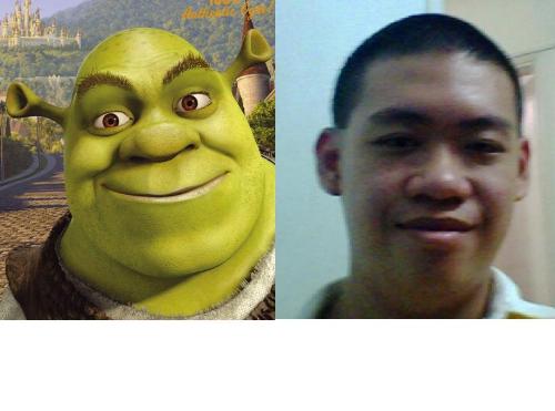 Do you think they look alike? Or not? Vote Now!!! - This Shrek&#039;s picture I downloaded it from internet. The other one I found it on frienster, in one of the profile named Xiao Yu. I felt that they look super-alike, what do you think? 