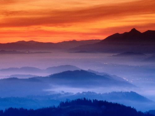 valley - Valley Fog, Guipuzcoa, Basque Country, Spain