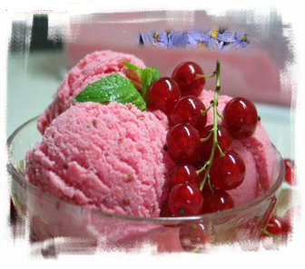 strawberry flavored ice cream - ice cream