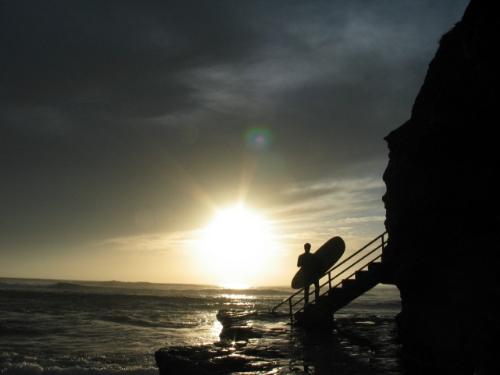 Silhouette near sea - very artistic and nice angel of shooting