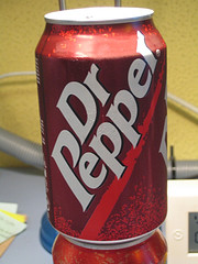 Dr. Pepper - a can of Dr. Pepper