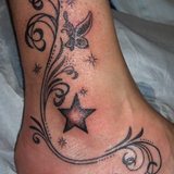 tattoo - pretty foot tattoo.