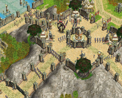 Screenshot - Note the huge black titan in the centre.