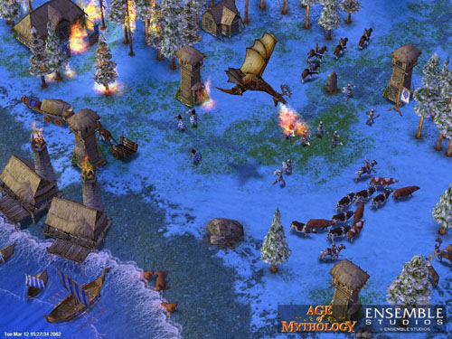 Screenshot - Norse civilisation. It's night time.