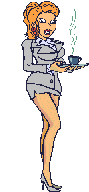 Hostess - Hostess serving coffee