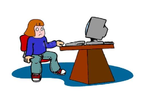 paid to read - A young lady reading her e-mails wanting to earn as fast as she could!