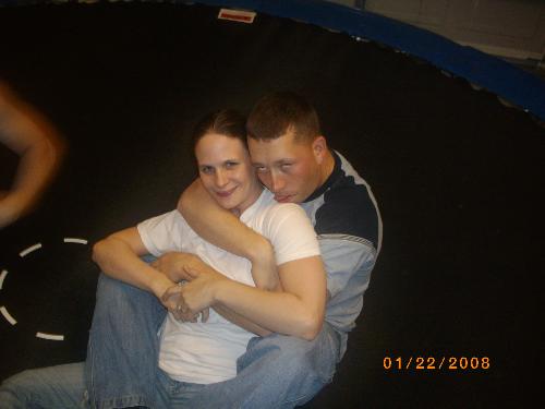 wife and i - this is the wife and i drunk on the trampoline
