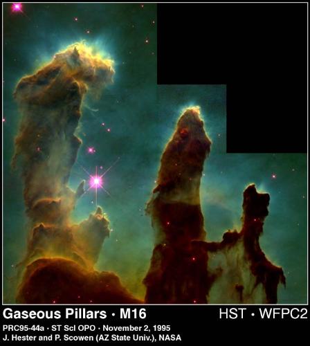 Gas Pillars in the Eagle Nebula - wow