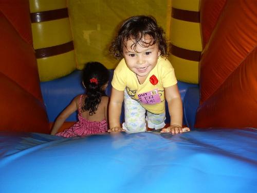 The daughter of my friend, - She 2years old her mom is philippina like me.her father is amirecan but they live in philippis we keep in touch.together sharing picture each ohter,i hope all friend like that always.