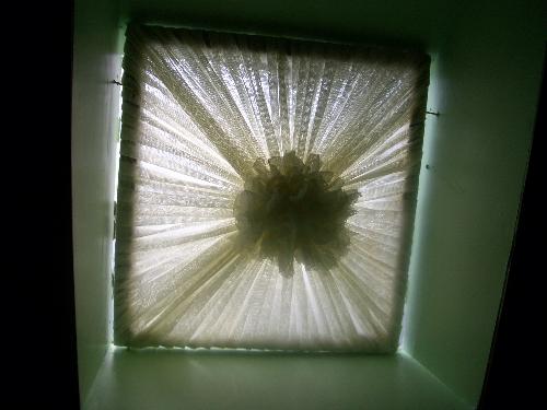 I made this for my skylights - I made this for my skylights with some lace and a wood frame that i also made