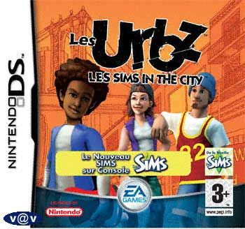 The Urbz Nintendo DS Cover - This is a photo of the French box art for the Nintendo DS version of the video game The Urbz: Sims in the City.