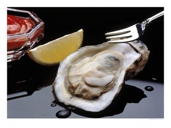 Oyster - Served with lemon and sauce...