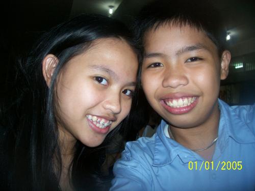My Angelo with a classmate - My son Angelo with a classmate