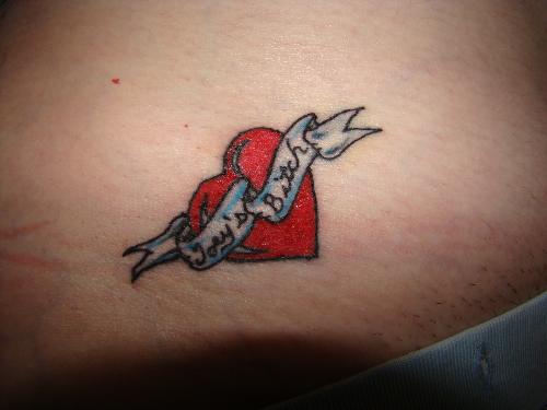my tattoo - This is my first and last tattoo!!!!It hurt A lot and I really don't think I will ever get another one.