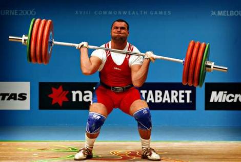 Weight lifter - A power lifter lifting heavy weights