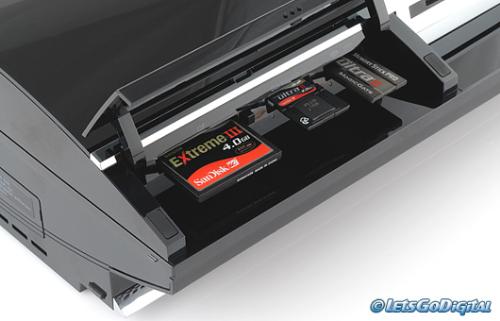 Playstation 3 memory ports - Picture of the Playstation 3 memory ports.