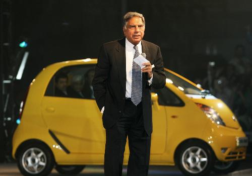 Nano - Ratan Tata with Nano