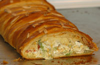 Pampered Chef Chicken & Broccoli Braid - This photo is of the original recipe- and is very good as well.