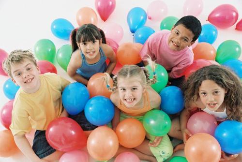 kids birthday party - kids birthday party with balloons
