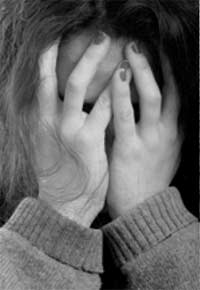 headache - woman with headache