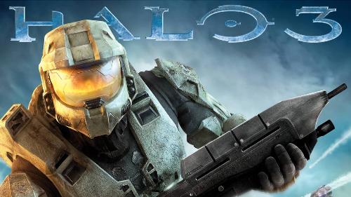 Halo 3  - A picture of halo holding a gun