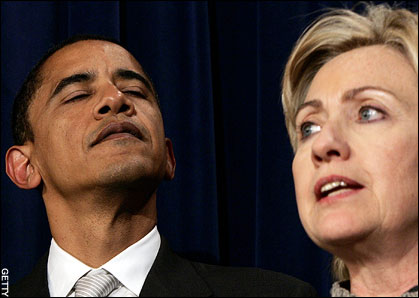 Polititians - Obama and Hillary-Arch rivals for the next First American