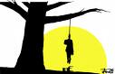 Don't have to worry! - man hanging