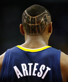 ron artest - ron artest with a ew stuff,
