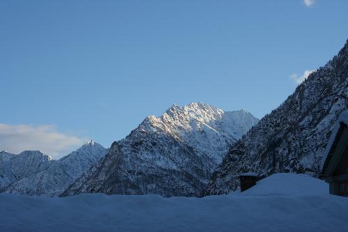 Italy mountains - These are the snow-capped mountains of location in Italy, Alagna (Vercelli-Italy)