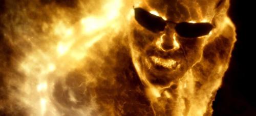 Agent Smith - When Neo got blinded in Revolutions, he sees things differently. This is how he saw Bane whose mind got corrupted by Agent Smith.