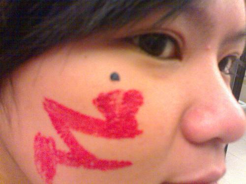 face paint - face paint day at the office