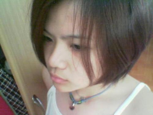 hair cut - this was my hair before it grew back, hehe..