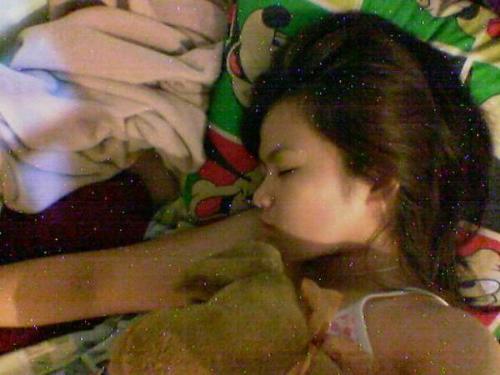 sleeping - this was while doing my fave hobby, dreaming..