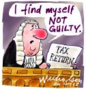 taxes, not guilty - judge proclaiming not guilty on a tax return....