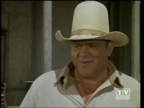 Hoss Cartwright - Hoss wearing his 10 gallon hat