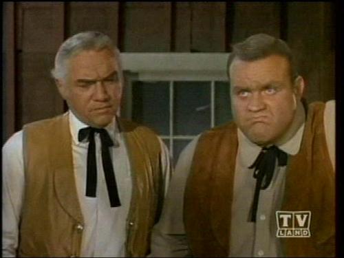 Ben and Hoss - Hoss looking confused