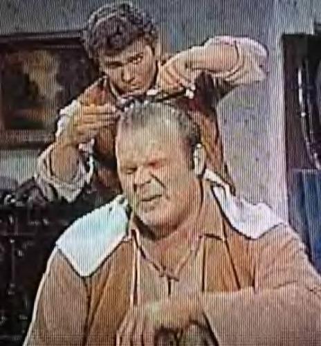 Hoss and Little Joe - I have a feeling Hoss wouldn't want to see that haircut