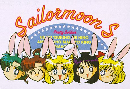 Sailormoon - sailor soldiers with bunny ears