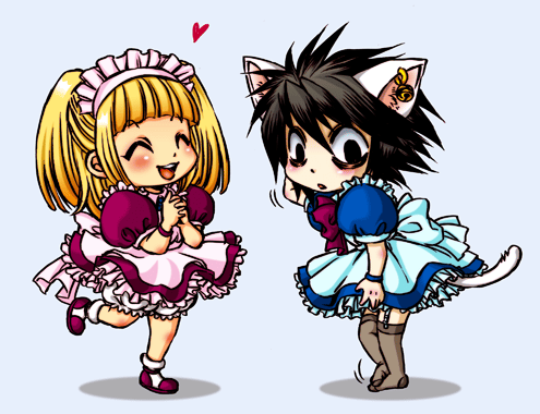 Eru in Death Note - Well,the 'girl' stands on the right is Eru in DeathNote.haha