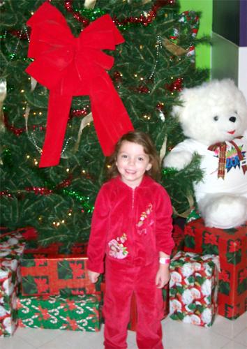 my daughter in red and see how tiny she is - My tiny 5yr old Hailey..