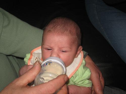 My baby - My baby boy Matteo drinking his milk