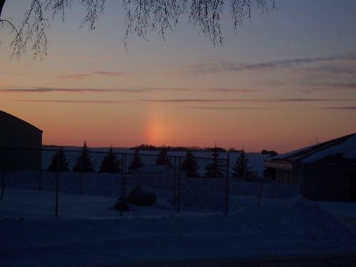 Winter sunset in Southwestern Manitoba - The quiet, still beauty of this winter scene illustrates the sense of created a sense of expansiveness and appreciation for being able to live with more Ubuntu in my life.